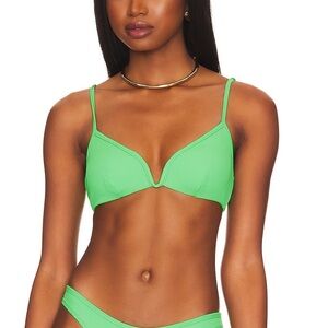 Revolve LSPACE green bikini top